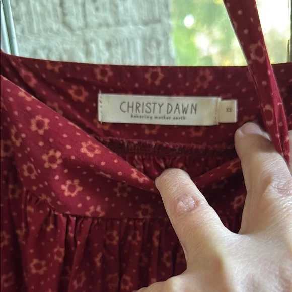 Red Long Sleeve Dress - Picture 2 of 5